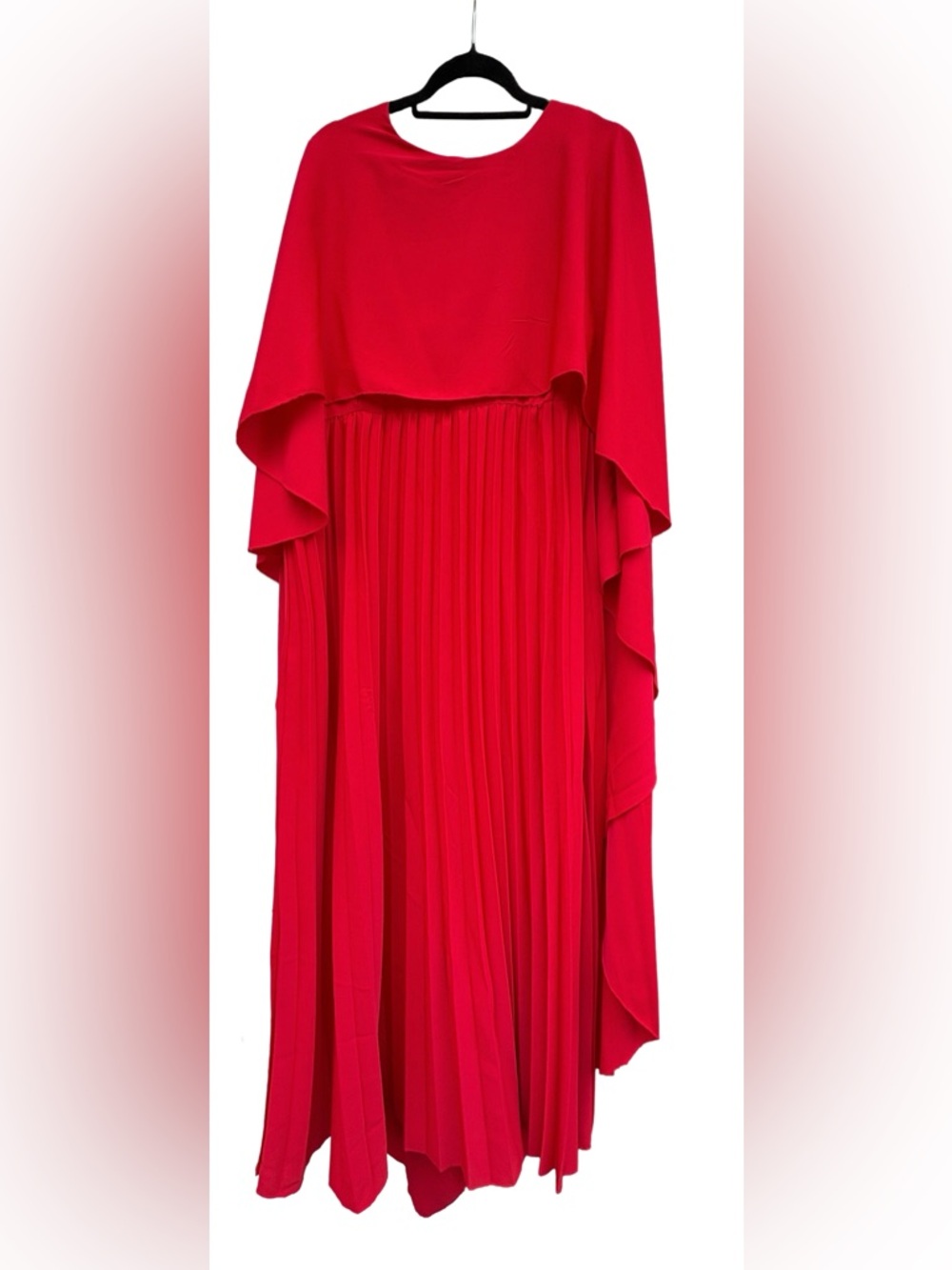 Stunning Red Pleated Dress
